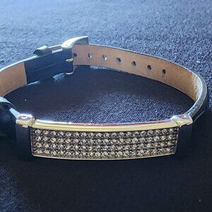 Vera Bradley Crystal Accent Leather Bracelet – 8.5”